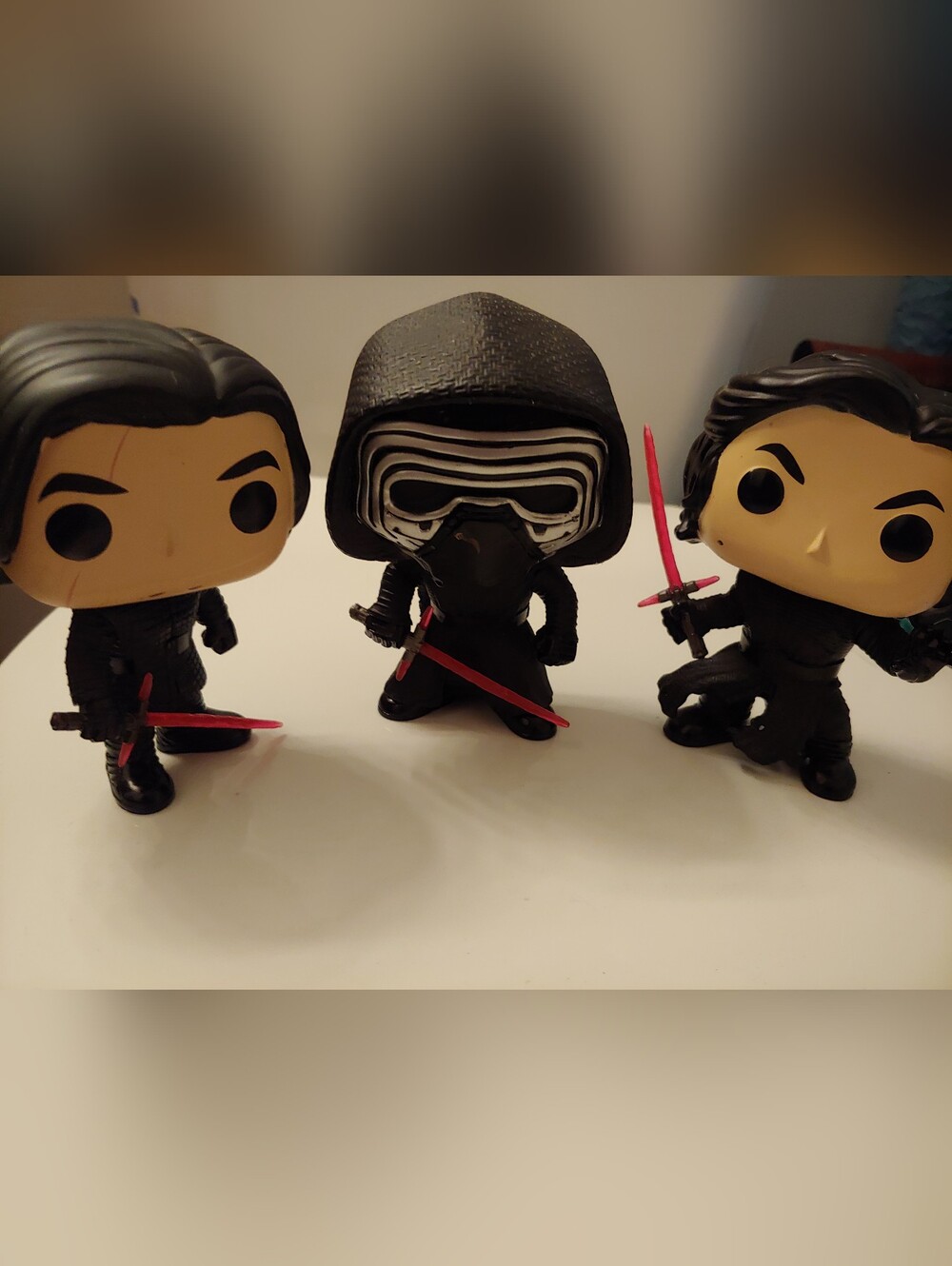 Star Wars Kylo Ren Funko Pop Vinyl Set - Black with Red Lightsabers